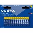 Paristo Varta Longlife Power AAA /12KPL - Paristot, varavirtalähteet - 395064 - 1