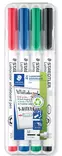 Staedtler Lumocolor 301 valkotaulukynä 4 värisarja - Merkkauskynät, -tussit - STA301WP4 - 1