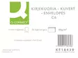 Tarrakuori Q-Connect C6 80g valk/25 sisuspainatus - Kirjekuoret - 240224 - 1