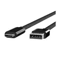 USB-C to USB-A 3.1 Cable, Black (1m) - USB-tuotteet - BEL65654 - 2
