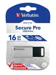 Verbatim USB key 3.0 16GB Store 'n' Go Secure Pro muistitikku - Muistitikut, CD-, DVD-levyt - VER35114 - 1