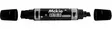 Zebra McKie kaksikärkinen permanent viisto 10-17/3-8mm musta - Merkkauskynät, -tussit - 54634 - 3