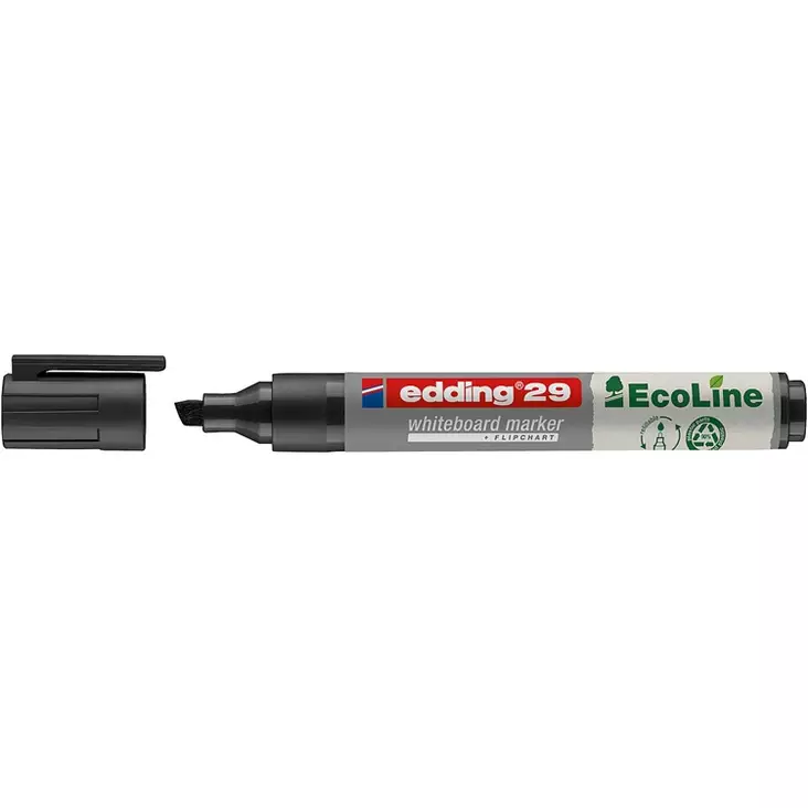 Valkotaulukynä Edding 29 Ecoline 1-5mm musta - Valkotaululutussit - 302234 - 1