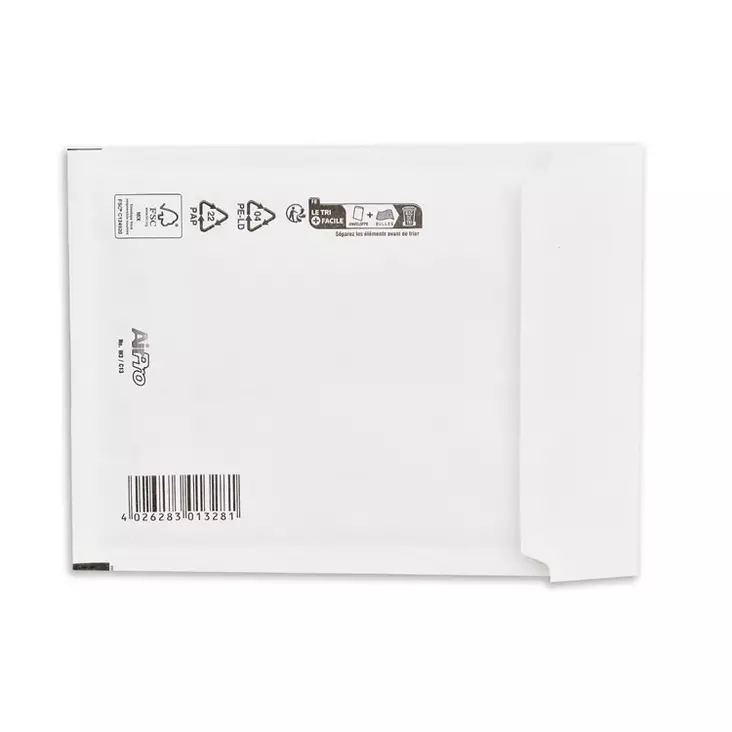 Kuplapussi W3/C 15X21,5cm sisämitta valkoinen/100kpl - Postituspussit- ja pakkaukset - 394634 - 1