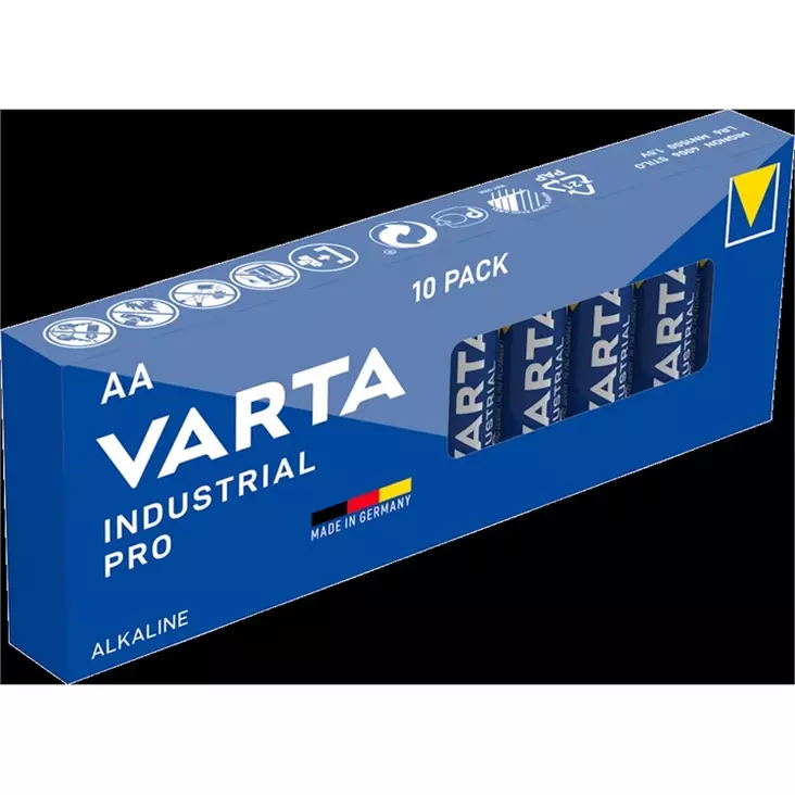 Paristo Varta Industrial Pro AA /10kpl - Paristot, varavirtalähteet - 395054 - 1
