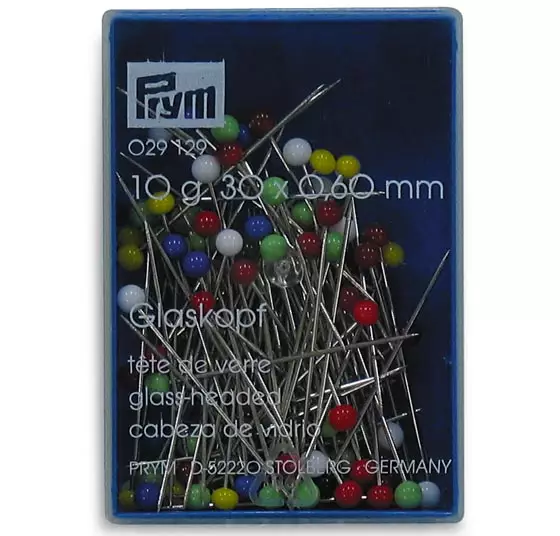 NUPPINEULA LASIPÄÄ 10G - Karttaneulat, paperipiikit - 53464 - 1