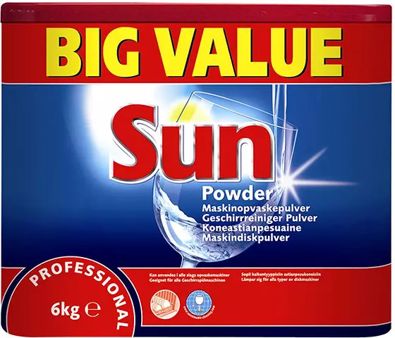 Koneastianpesujauhe Sun Professional Powder 6 kg - Astianpesu - 79964 - 1