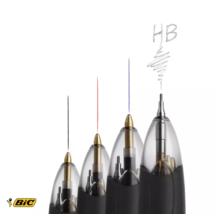 BIC 4 colours 3+1HB monitoimikynä - Kuivamustekynät - 942104 - 1