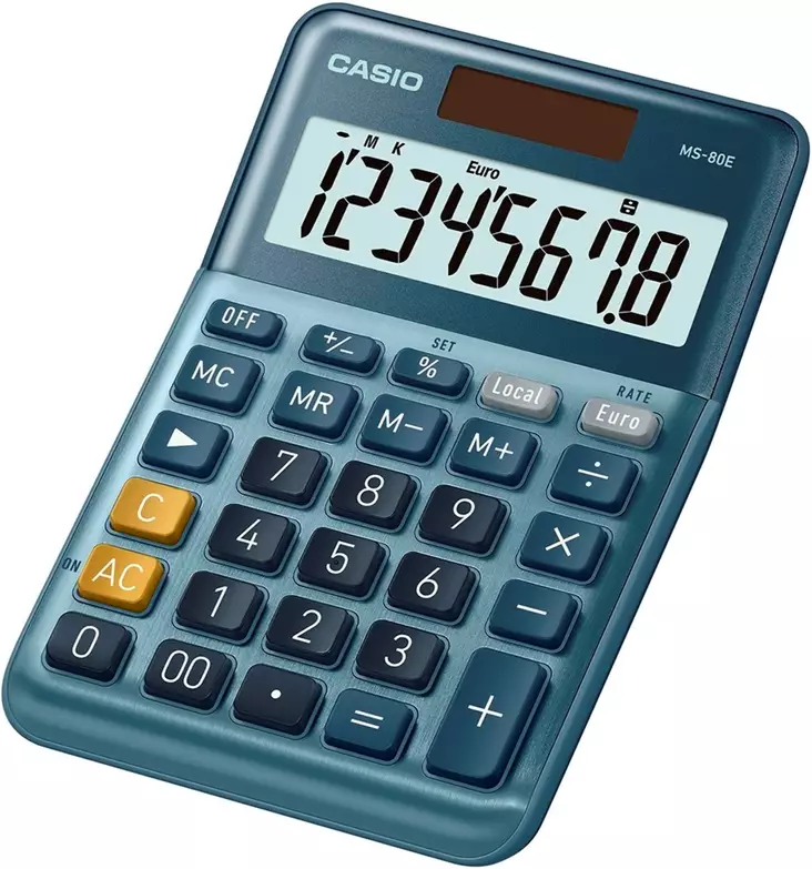 CASIO MS-80E -pöytälaskin, 8-numeroinen - Pöytälaskimet - 387024 - 2