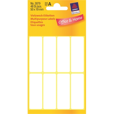 Etiketti Avery 3079 50X19/48kpl - Tarra-etiketit - 225614 - 1