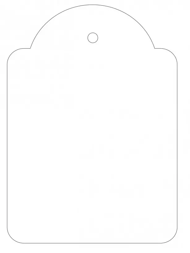Hinnoittelulappu narukiinnitys 50x70mm 400kpl - Tekstiilipistoolit ja tarvikkeet - 131304 - 1