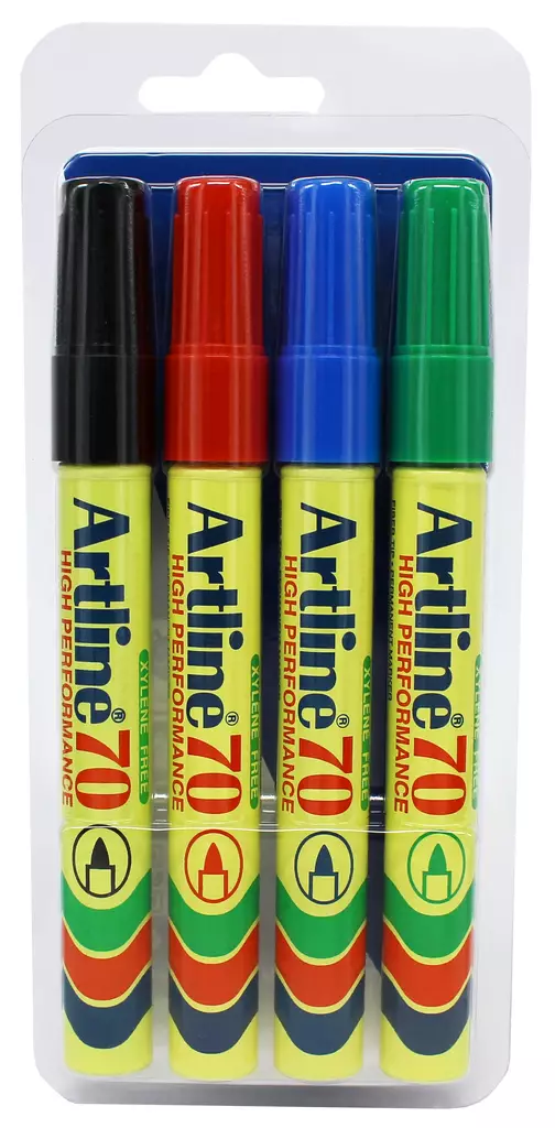 Huopakynä EK-70 1.5mm 4 värin lajitelma - Merkkauskynät, -tussit - ART007099C4 - 1