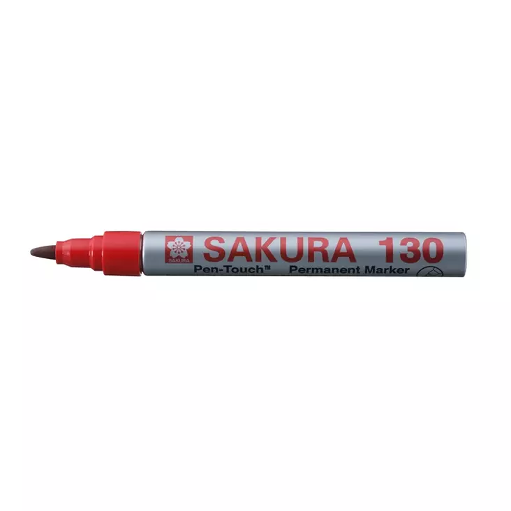 Huopakynä Sakura Pen-Touch 130 1,2 mm punainen - Merkkauskynät, -tussit - 22924 - 1