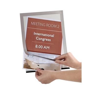 Infotasku Q-ConnectA4 hopea/2 kpl - Infotaskut, julistekehykset - 284074 - 2