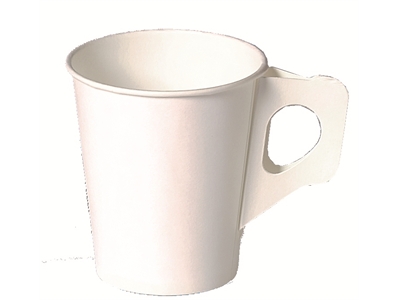 Kahvikuppi valkoinen korvallinen 17.5 cl/80 - Kertakäyttöastiat - 279404 - 1