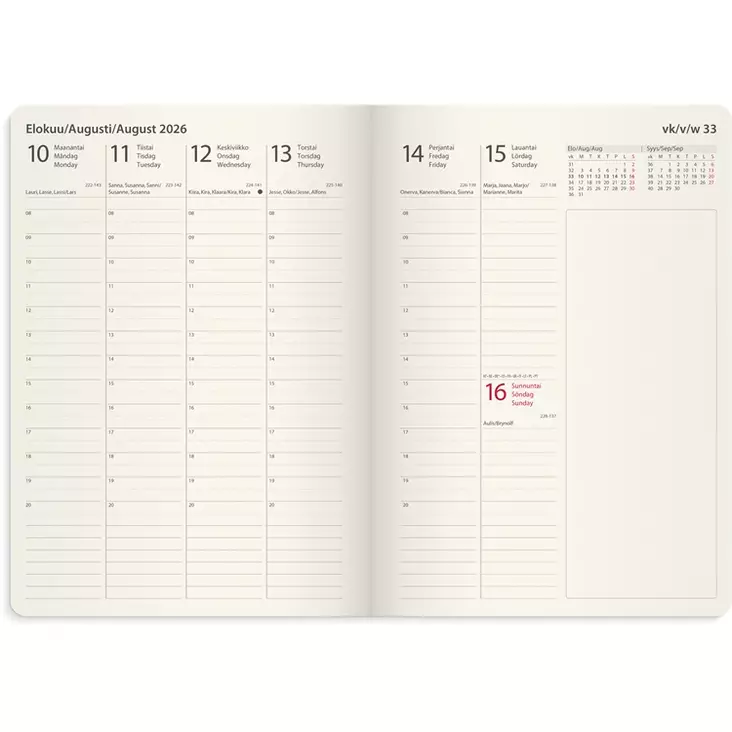 Kalenteri 2026 Business Forma Deluxe ruskea - Pöytäkalenterit - 398044 - 1