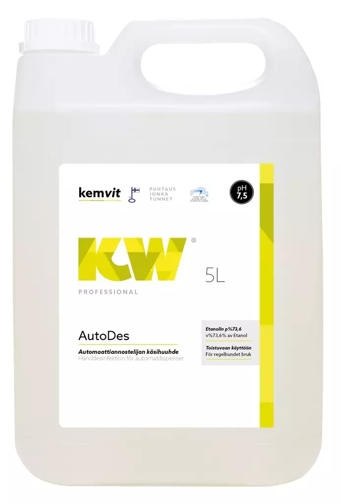 Käsihuuhde automaatteihin 5L etn73,6% - Pesu- ja puhdistusaineet - 163694 - 1