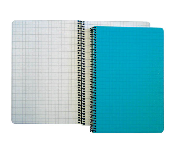 Kierrevihko A5/80 turkoosi muovikansi - Vihkot ja lehtiöt - 59344 - 1