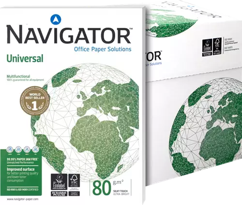 Kopiopaperi Navigator Universal A4 80g - Valkoiset tulostuspaperit - NAVUNI080A4 - 1