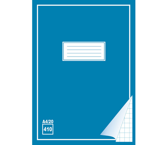 Kouluvihko 410 A4/20 ruudut 10X10 mm, 20 kpl/pkt - Kouluvihkot - 68464 - 1