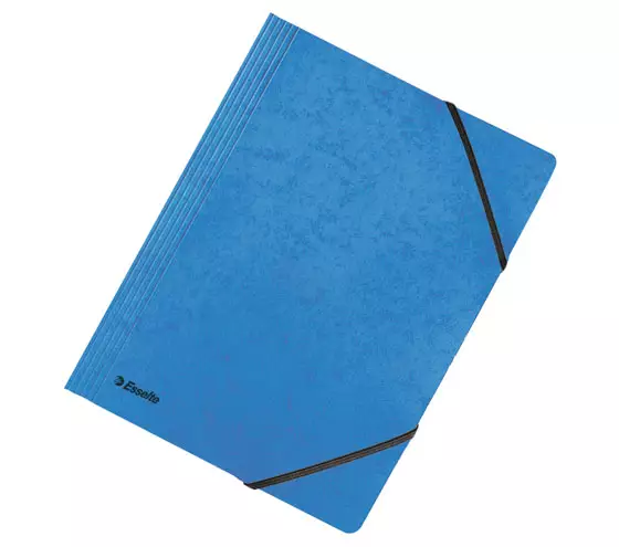 Kulmalukkokansio Esselte A4 ei läppiä sininen - Kansiot - 63024 - 1