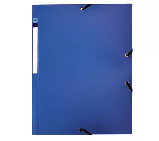 Kulmalukkokansio PP A4 sininen läpillä - Kansiot - 49414 - 1