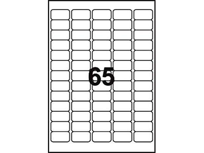 Lasertarra Avery L7651-25 38.1X21.2/1625kpl - Paperitarra-arkit A5, A4 - 225144 - 1