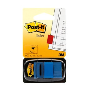 Merkkaaja Post-it 25,4x43,2 blue - Teippimerkit, merkkaajat - 7100089834 - 1