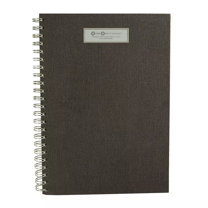 Muistikirja Bigso A4 /90 C68 musta - Muisti- ja konttorikirjat - 493564 - 1