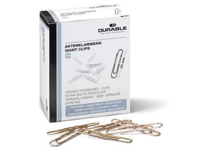 Paperiliitin 50mm kupari 100kpl - Paperiliittimet,-puristimet,liitinrasiat - DU121224 - 1