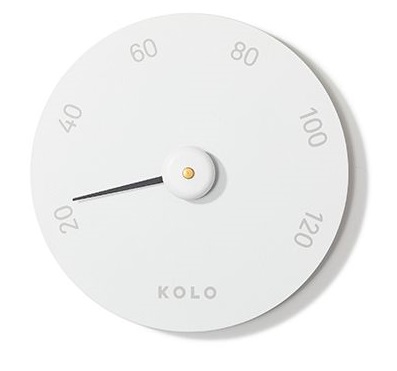 Saunamittari valkoinen - Kolo Sauna - KK90064 - 1