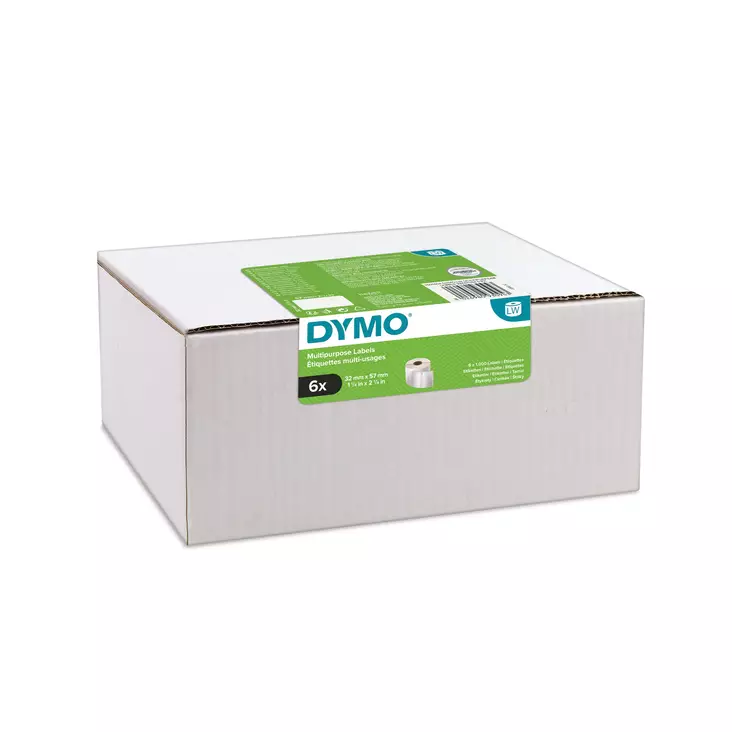 Tarra Dymo 32x57mm yleistarra valkoinen (6x1000) - Dymo tarrakirjoittimet ja tarrateipit - 2093094 - 1