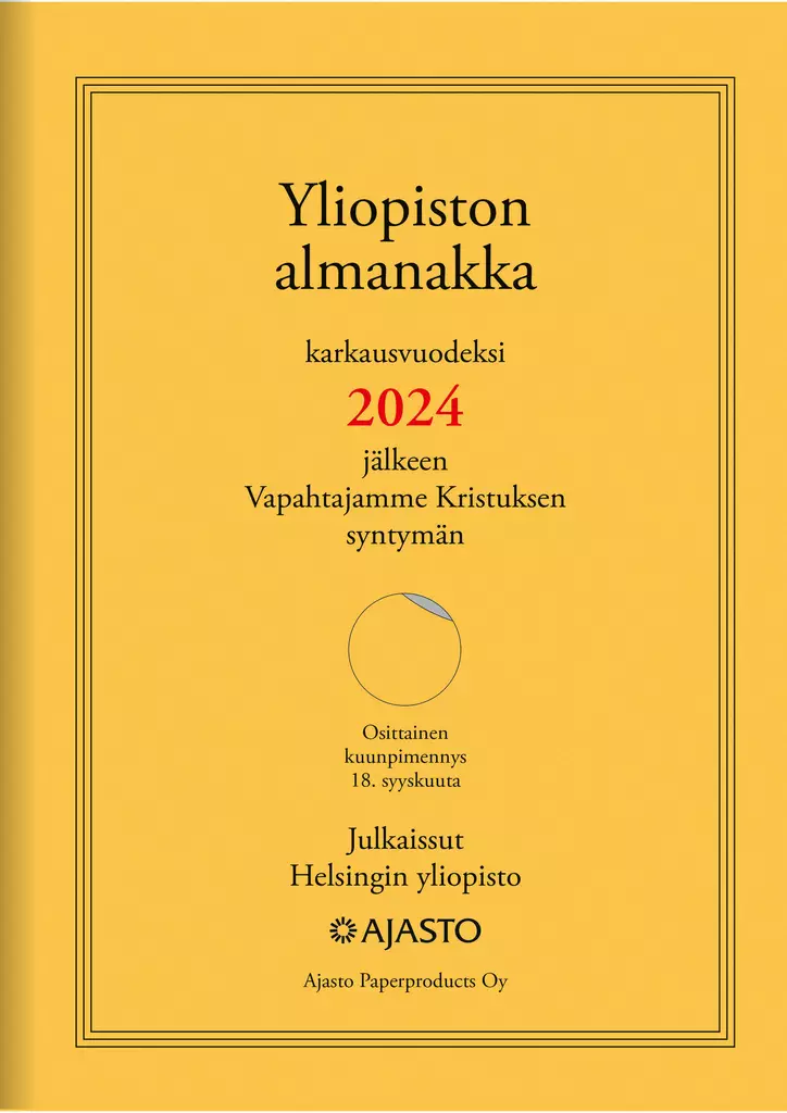 Yliopiston almanakka A4 Pöytäkalenteri 2024 - Pöytäkalenterit - 2671661024 - 1