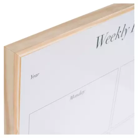 Bi-Office Earth New Basic -magneettinen viikkosuunnittelutaulu 38,5×58,5 cm - Lasi,valko,pellava,korkki,fläppi,-taulut - MM344830115 - 2