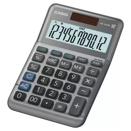Casio MS-120FM Mini pöytälaskin 12 numeron näyttö - Pöytälaskimet - 387015 - 2