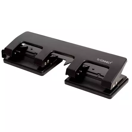 Lävistäjä Q-Connect 8x8x8cm 4-reikäinen 25 arkkia musta - Lävistäjät, rei´ittäjät - 250205 - 1