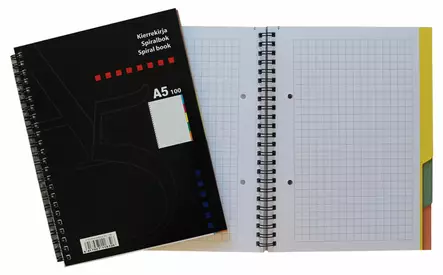 Muistikirja/hakemistokirja A5, 200 sivua - Muisti- ja konttorikirjat - 5155 - 1