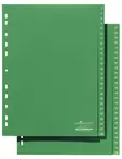 Hakemisto 2-osainen A4 1-52 Vihreä - Hakemistot, rekisterit - 615705 - 1