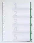 Hakemisto A4 1-5 Vihreä - Hakemistot, rekisterit - 622005 - 2