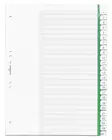 Hakemisto A4 PP 1-25 Vihreä - Hakemistot, rekisterit - 622405 - 2