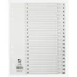 Hakemisto Q-Connect A4 1-20 kartonki valkoinen - Hakemistot, rekisterit - 218475 - 2