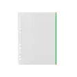 Kansiotasku Q-Connect A4 PP70 LS vihreä reuna/100 - Kansiotaskut - 204145 - 1