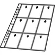 Keräilykorttitasku 7X9cm A4 PP 18 kortille , 10 kpl per pussi - Kansiotaskut - 24325 - 1