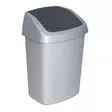 Roskakori heilurikannella 50L-Hopea/tummanharmaa - Työpistetarvikkeet - 161335 - 1