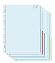 Signaalitasku A4 PP 120 mic appelsiinipinta valkoinen /100kpl - Kansiotaskut - 85525 - 1