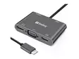 USB-C Dock 2xHDMI+1xVGA+USB+PD - Muuntimet ja adapterit - 136-35 - 1