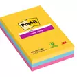 Viestilappu Post-it Super Sticky 101x152mm viivat Carnival/3 - Viestilaput, muistilaput, kuutiot - 236875 - 1