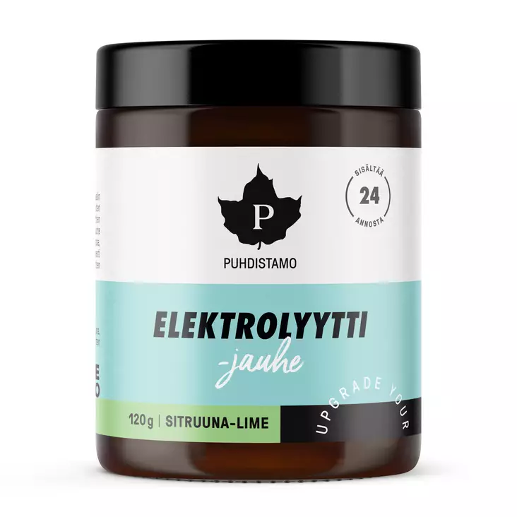 Puhdistamo Elektrolyyttijauhe Sitruuna-lime - 120 g - Mineraalit ja elektrolyytit - 000055 - 1