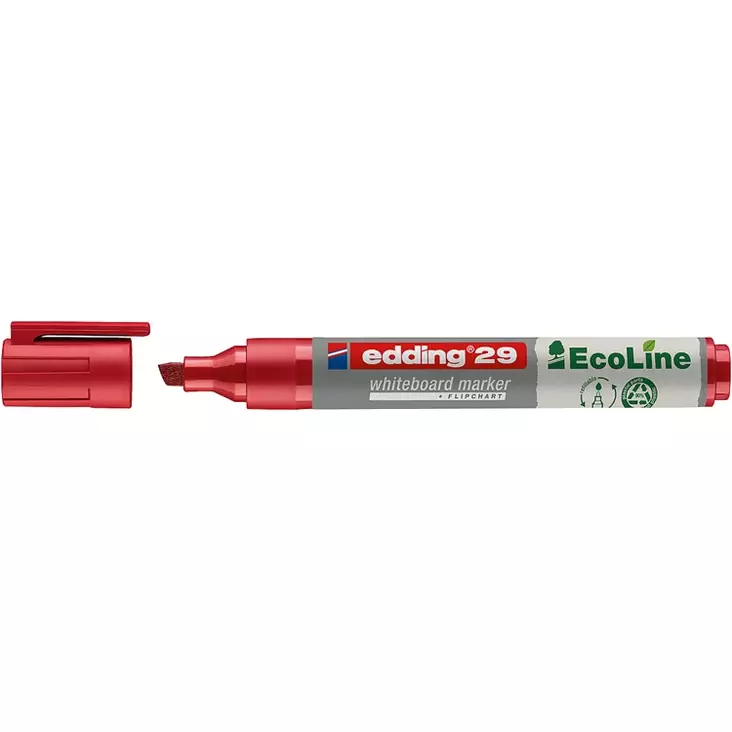 Valkotaulukynä Edding 28 Ecoline 1,5-3mm punainen - Valkotaululutussit - 302235 - 1
