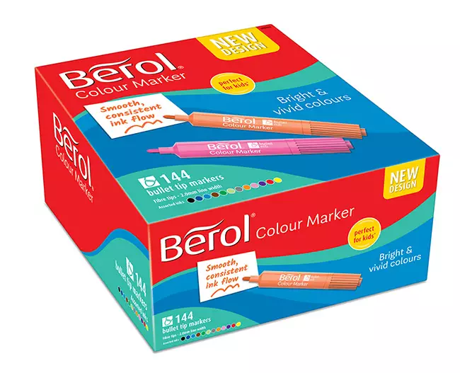 Huopakynä Berol Marker värilajitelma /144 - Merkkauskynät, -tussit - 89925 - 1